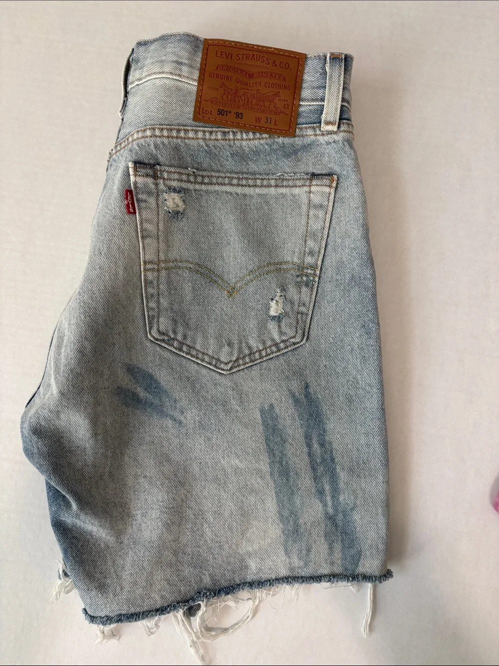 Levi’s 501 ’93 Distressed Denim Shorts Men’s W31 NWT